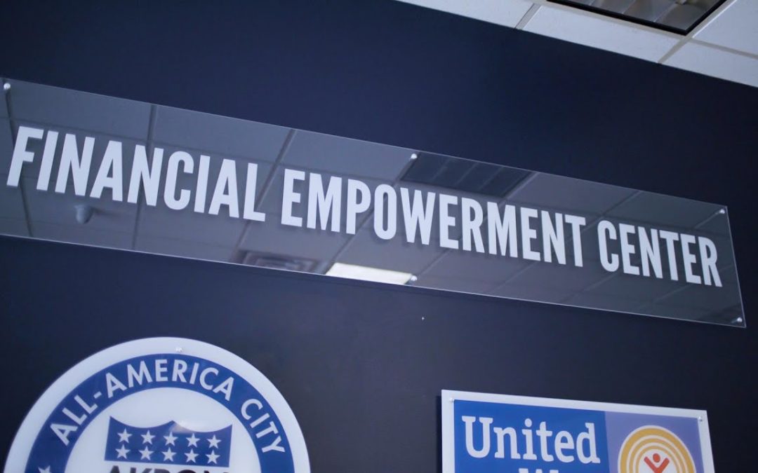 Financial Empowerment Center Sign at United Way Summit & Medina.
