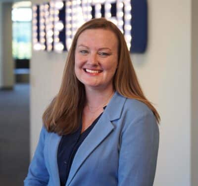 A headshot of the employee Amy Cameron